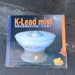 Ultrasonic Misting Fountain Lamp Led Blue