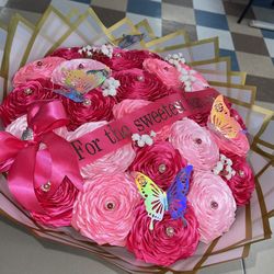 Rosas Eternas De Listón  Satinado Diferentes Colores I Diseños