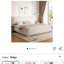 Queen Bedframe + Bed