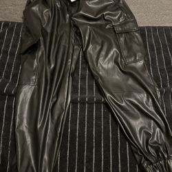 Black Leather Pants $18