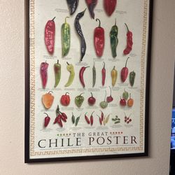 The Great Chile Poster - Framed