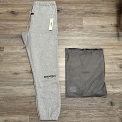 Essentials Fear Of God Sweats Cuffed Dark Oat