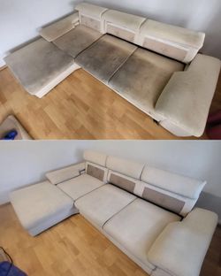 L-Shaped Sectional Sofa clean