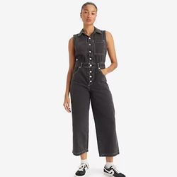 Levi’s women’s sleeveless jumpsuit. Black Stonewash color