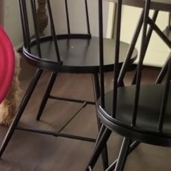 4 Dining Accent Metal Chairs