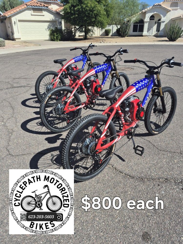 Not Electric Motorized Bike Motor Bike Gas Bike Moped Delivery Available