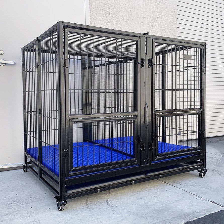 Brand New $230 X Large 49” Heavy Duty Folding Dog Cage 49x38x43