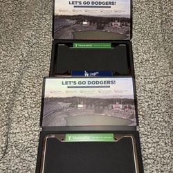 2 Los Angeles Dodgers Yaamava License Plate Covers