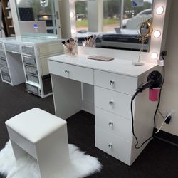 New White Make Up Vanity