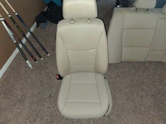 Passenger side front seat and rear back seat