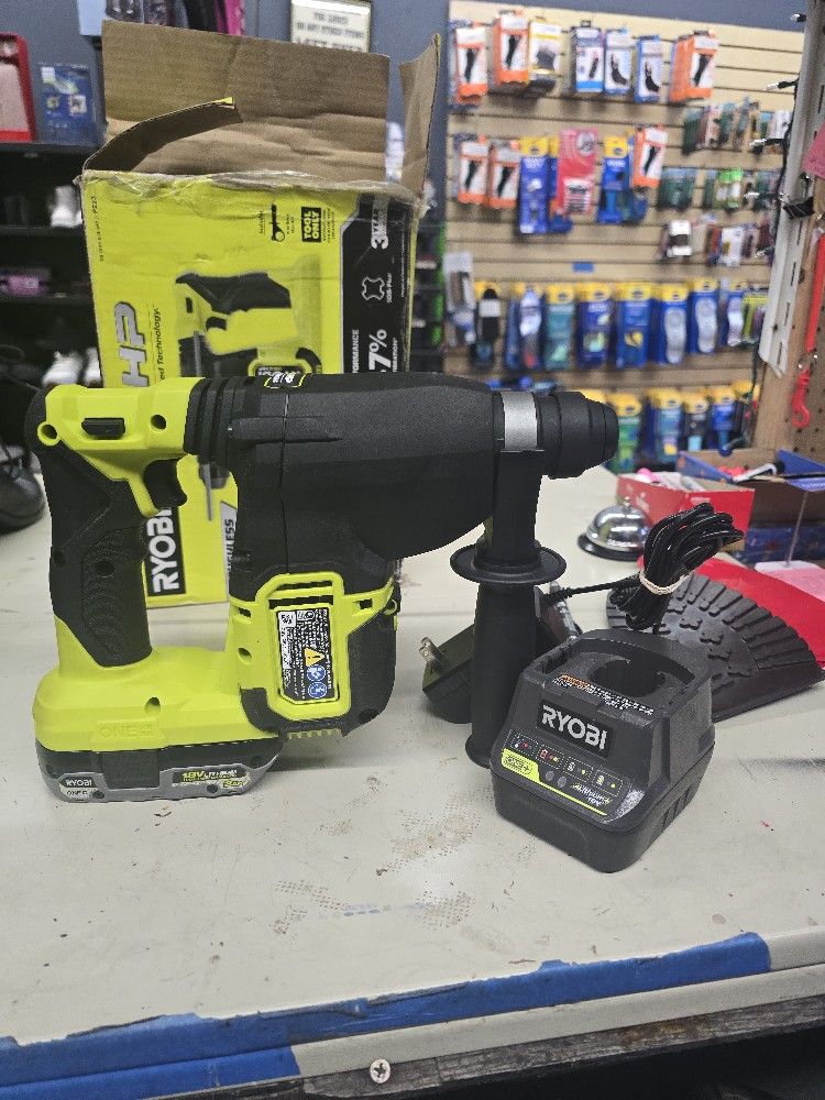 ONE+ HP 18V Brushless Cordless 1 in. SDS Plus Rotary Hammer Kit with (1) 4.0 Ah Battery
