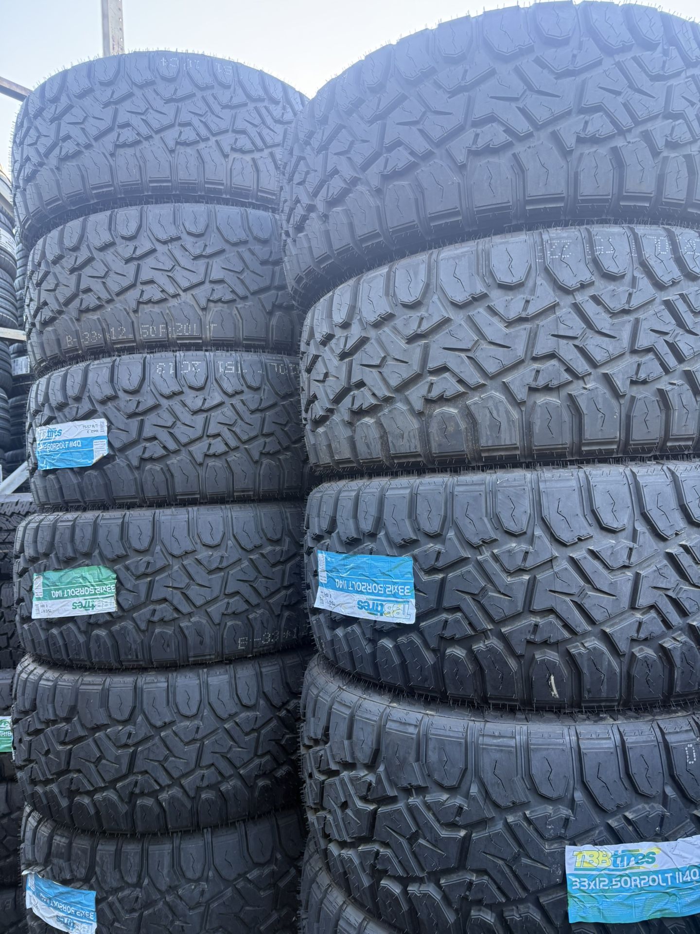 TBB 33x12.50R20LT TIRES FOR SALE!!!!