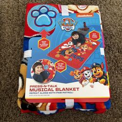 Paw Patrol musical blanket Nickelodeon New