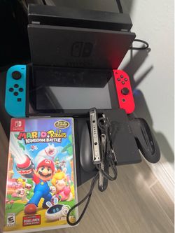 Nintendo Switch w/ Mario + Rabbids Kingdom Battle