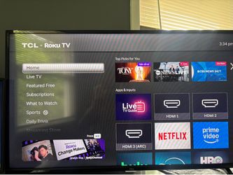 40in TCL Roku Tv