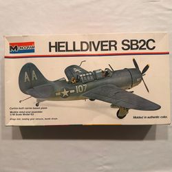 Vintage Model Airplane Kit | Monogram Helldiver SB2C | 1:48 Scale | Complete, Original Box