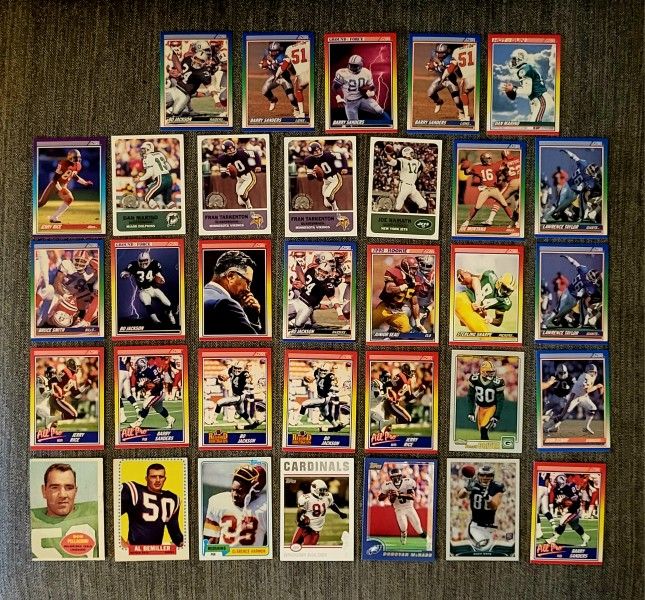 Lot of 33 Total 1(contact info removed) NFL Football Cards including ...