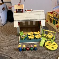 Vintage Fisher Price Schoolhouse…Complete Set 