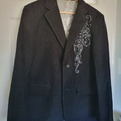 Men's Jacket Blazer, Medium, With Rhinestones 
