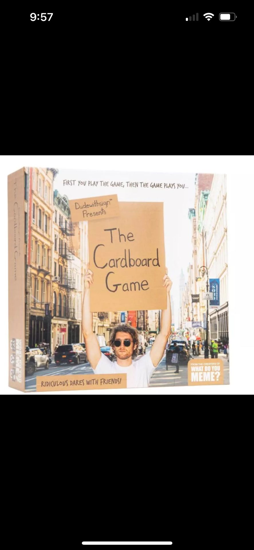 Dude With Sign's The Cardboard Game by What Do You Meme? - New