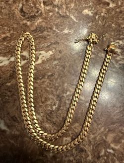 10kt gold Cuban chain