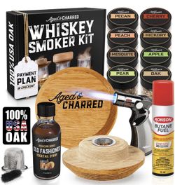 Aged & Charred Whiskey Smoker Kit