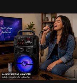 Portable Bluetooth Karaoke Speaker with Microphone