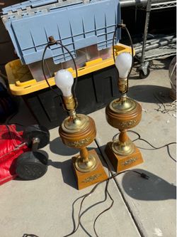 Vintage lamps 2 set
