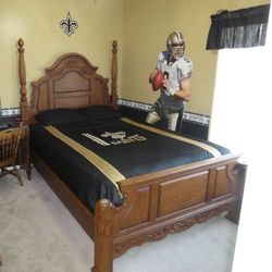 Solid Wood Queen Bed Frame