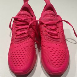 Nike AIRMAX Neon Pink Slip On Shoes, Size 6
