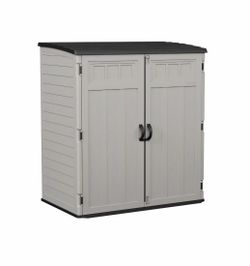 Suncast 6’X4’ Extra Large Vertical Outdoor Storage Shed with Shelf Brand New In Box