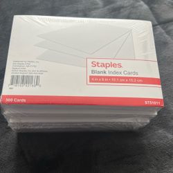 4X6 Blank Cards New (5 Pack )