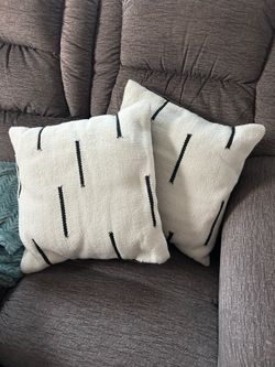 Minimalist Black & White Throw Pillows