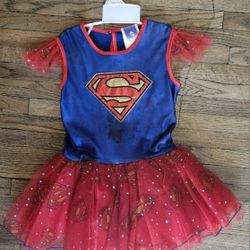 DC  COMICS  SUPER GIRL CHILD PARTY DRESS GIRL SMALL SIZE  