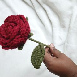Crochet Rose Forever Flower