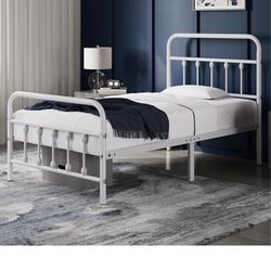Resistence metal bed without mattress