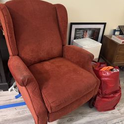 Red recliner - Free For Pick Up