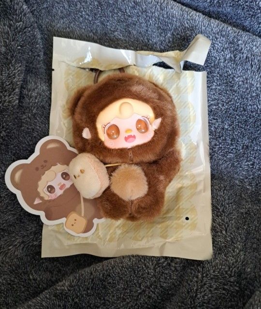 Yooki Take a Bite of Bear Series Plush Blind Box, Brown Cookie Bear