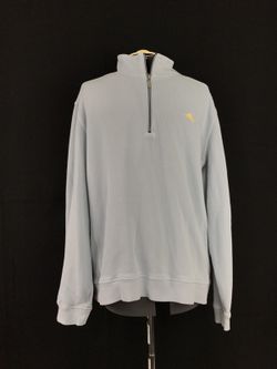 Tommy Bahama Men's Relax Half ½ Zip Pullover Sweatshirt Jumper XL Blue Sweater