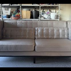 Satin velvet couch