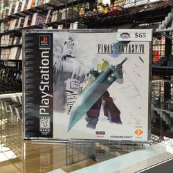 Final Fantasy VII 7 PlayStation 1 PS1 Black Label Complete w/ Manual CIB Tested