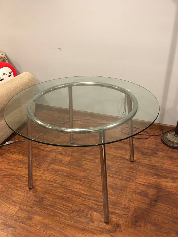 Ikea Glass Round Dining Table For, Ikea Round Glass Table Salmi