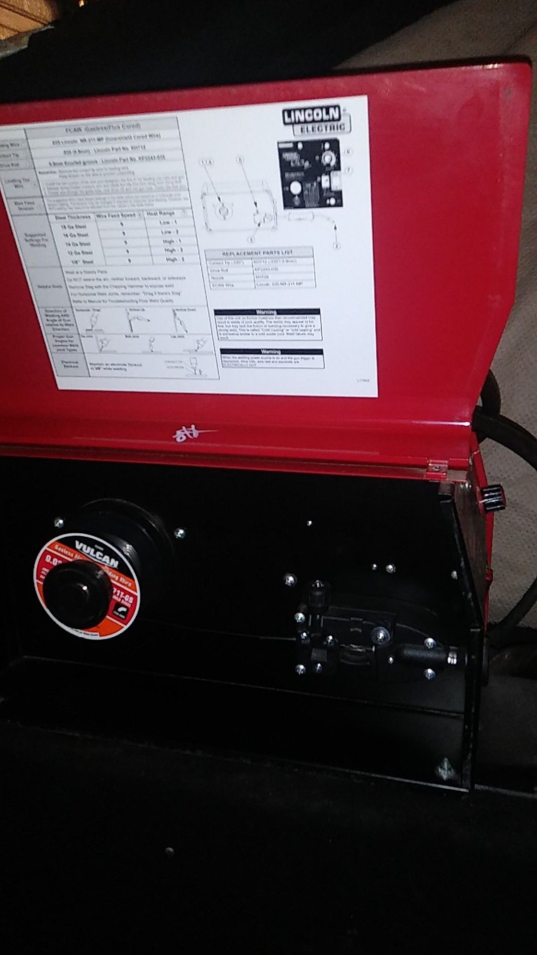 Lincoln Electric Weld Pak HD code number 10949. S/N number p1051 200504