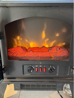Duraflame Electric Fireplace Stove Heater – 1500W with Realistic Flame Effect