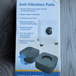 NEW-DERENS WASHER/DRYER ANTI-VIBRATION PADS SET OF 4