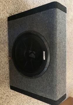 Kicker PT250 10” Subwoofer with a built in 100W amp