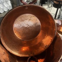 Cazos De Cobre!! Se Vende Por Pieza!! Cazo De Cobre Mexicano Para Las Carnitas 