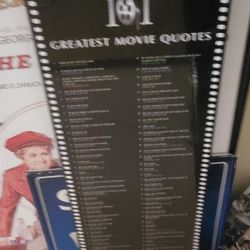 101 Movie Quotes Wall Decor 