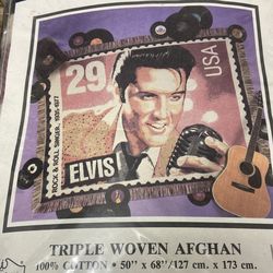 Elvis -Stamp Afghan/blanket