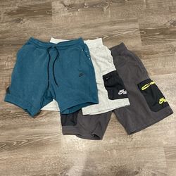 Lot Of 3 Nike Tech Sweat Shorts